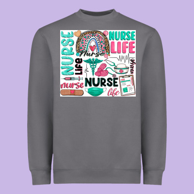 Nurse Life Heavyweight Sweatshirt Designed By Zillion Design Studio