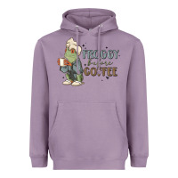 Lavender froggy before coffee Heavyweight Hoodie - MaliasSmallBusiness