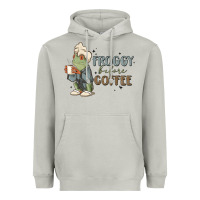 Moon Dust froggy before coffee Heavyweight Hoodie - MaliasSmallBusiness