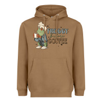Toasted Coconut froggy before coffee Heavyweight Hoodie - MaliasSmallBusiness