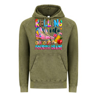 Vintage Olive rolling into fourth grade Vintage Hoodie - texasbilliewilder