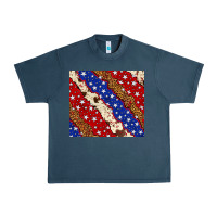 Midnight Navy 4th of July USA flag leopard cowhide 20oz tumbler Urban Heavy Tee - Neo Western