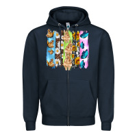 Easter Bunny Butterfly Daisy And Sunflower With Cowhide And  Leopard B Zipper Hoodie | Teevron