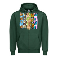 Sports Green easter bunny butterfly daisy and sunflower with cowhide and  leopard b Zipper Hoodie - Artiststas