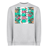Heather Grey nurse life Heavyweight Sweatshirt - Zillion Design Studio