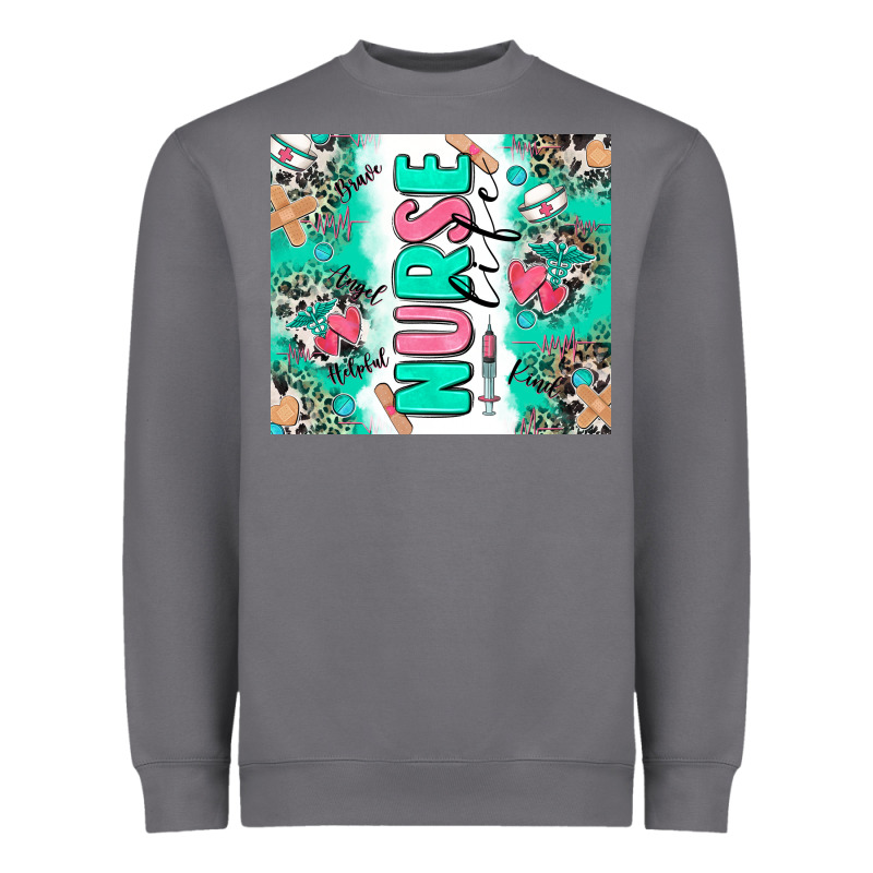 Nurse Life Heavyweight Sweatshirt by Zillion Design Studio | Teevron