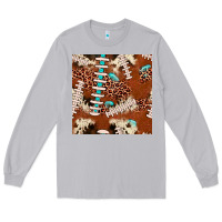 Moon Dust football leopard gemstone seamless pattern Long Sleeve Tee - JahusDesignShop