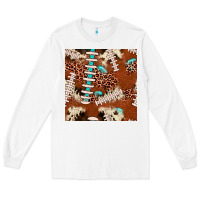 White football leopard gemstone seamless pattern Long Sleeve Tee - JahusDesignShop