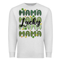 Oatmeal Heather lucky mama Premium Sweatshirt - MaliasSmallBusiness