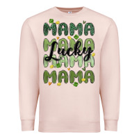 Pale Pink lucky mama Premium Sweatshirt - MaliasSmallBusiness
