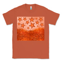 Copper orange glitter star Classic Tee - JahusDesignShop