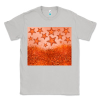 Moon Dust orange glitter star Classic Tee - JahusDesignShop