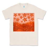 Natural orange glitter star Classic Tee - JahusDesignShop