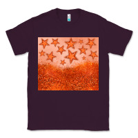 Plum orange glitter star Classic Tee - JahusDesignShop