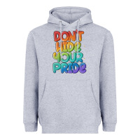 Heather Grey dont hide your pride Heavyweight Hoodie - MaliasSmallBusiness