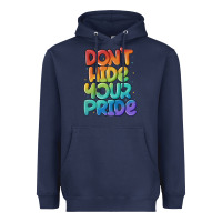 Navy dont hide your pride Heavyweight Hoodie - MaliasSmallBusiness