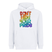 White dont hide your pride Heavyweight Hoodie - MaliasSmallBusiness
