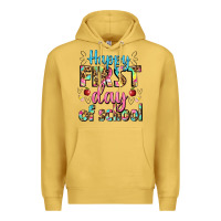 Antique Gold happy first day of school Premium Hoodie - BundleAndBundleShop
