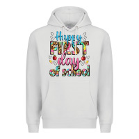 Dove Grey happy first day of school Premium Hoodie - BundleAndBundleShop