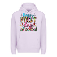 Lilac happy first day of school Premium Hoodie - BundleAndBundleShop