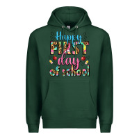 Sports Green happy first day of school Premium Hoodie - BundleAndBundleShop