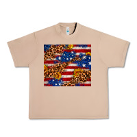 Burro 4th of July USA flag leopard sunflower 20oz tumble Urban Heavy Tee - Neo Western