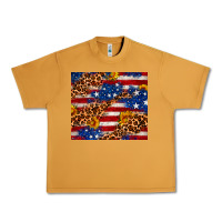 Peanut Butter 4th of July USA flag leopard sunflower 20oz tumble Urban Heavy Tee - Neo Western
