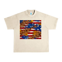 Sandshell 4th of July USA flag leopard sunflower 20oz tumble Urban Heavy Tee - Neo Western