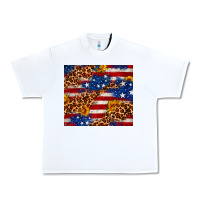 White 4th of July USA flag leopard sunflower 20oz tumble Urban Heavy Tee - Neo Western