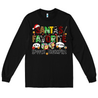 Black santas favorite speech therapist Long Sleeve Tee - AdoDesignShop