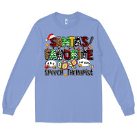 Colony Blue santas favorite speech therapist Long Sleeve Tee - AdoDesignShop