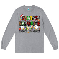 Heather Grey santas favorite speech therapist Long Sleeve Tee - AdoDesignShop