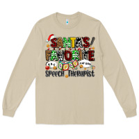 Mushroom santas favorite speech therapist Long Sleeve Tee - AdoDesignShop