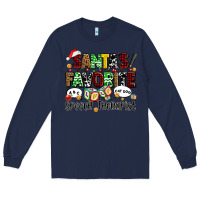 Navy santas favorite speech therapist Long Sleeve Tee - AdoDesignShop