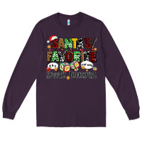 Plum santas favorite speech therapist Long Sleeve Tee - AdoDesignShop