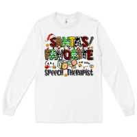 White santas favorite speech therapist Long Sleeve Tee - AdoDesignShop