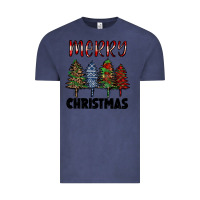 Vintage Denim merry christmas trees Vintage Tee - RanaPortraitStore