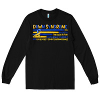 Black down syndrome Long Sleeve Tee - Artiststas