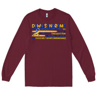 Burgundy down syndrome Long Sleeve Tee - Artiststas