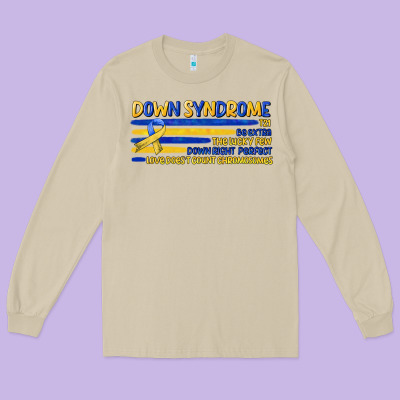 Down Syndrome Long Sleeve Tee Designed By Artiststas
