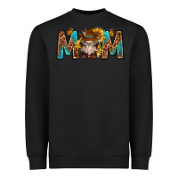 Black mom with bull skull Heavyweight Sweatshirt - texasbilliewilder