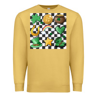 Antique Gold checker board lucky charms Premium Sweatshirt - MaliasSmallBusiness