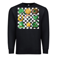 Black checker board lucky charms Premium Sweatshirt - MaliasSmallBusiness