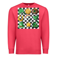 Cardinal checker board lucky charms Premium Sweatshirt - MaliasSmallBusiness