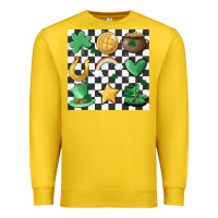 Lemon checker board lucky charms Premium Sweatshirt - MaliasSmallBusiness