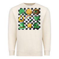 Sandshell checker board lucky charms Premium Sweatshirt - MaliasSmallBusiness