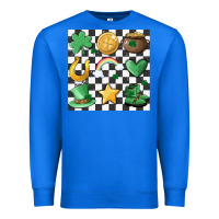 True Royal checker board lucky charms Premium Sweatshirt - MaliasSmallBusiness