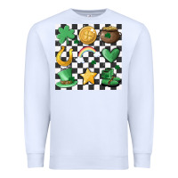 White checker board lucky charms Premium Sweatshirt - MaliasSmallBusiness