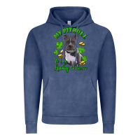 Vintage Denim st patricks day my pitbuli my lucky charm Vintage Hoodie - RanaPortraitStore