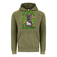Vintage Olive st patricks day my pitbuli my lucky charm Vintage Hoodie - RanaPortraitStore